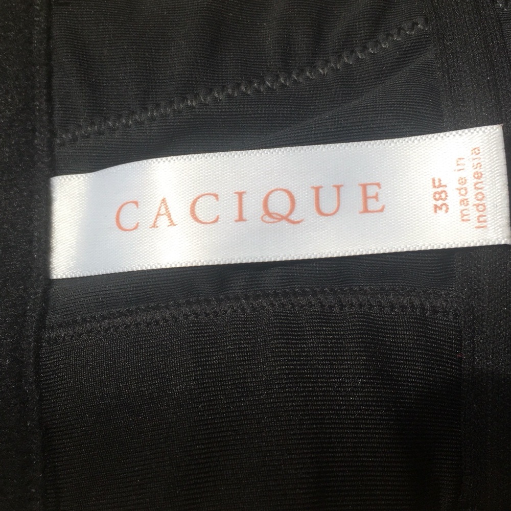 Cacique Black Full Coverage Padded Adjustable Intimate Bra 38F. - Picture 7 of 7